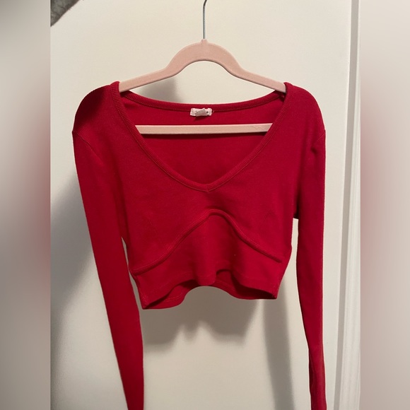 Garage Red Crop Top - Picture 1 of 3